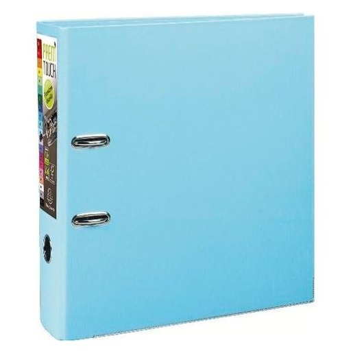 [1151154] EXACOMPTA - Archivador de Palanca Prem'Touch A4+ Lomo 80mm Azul claro (Ref.53302E)