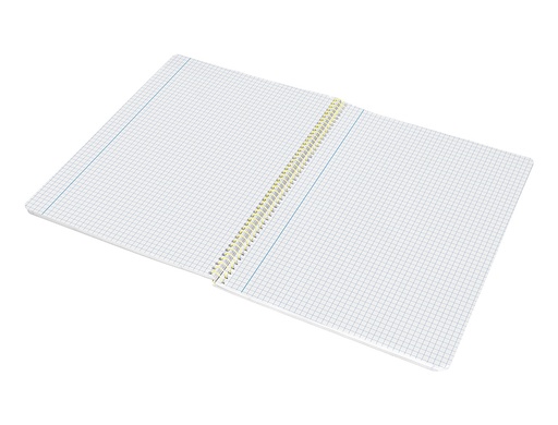 [2006116] LIDERPAPEL - CUADERNO ESPIRAL FOLIO WRITE TAPA BLANDA 80H 60GR CUADRO 4MM CON MARGEN COLOR AZUL (Ref.BF94)