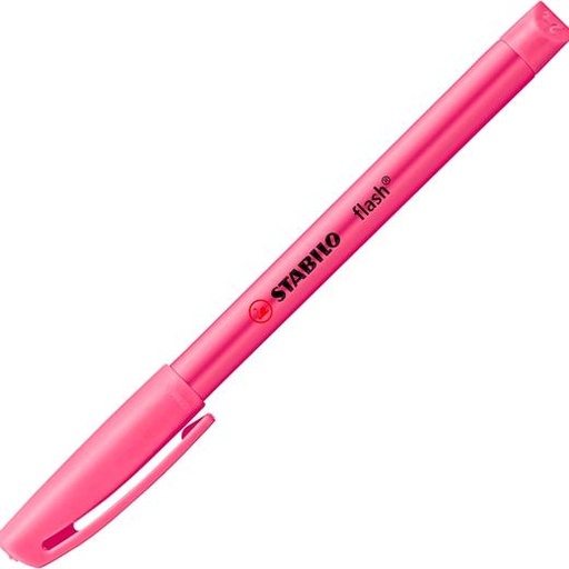 [1537028] STABILO - Marcador fluorescente Flash Trazo 1-4mm Punta biselada Rosa (Ref.555/56)