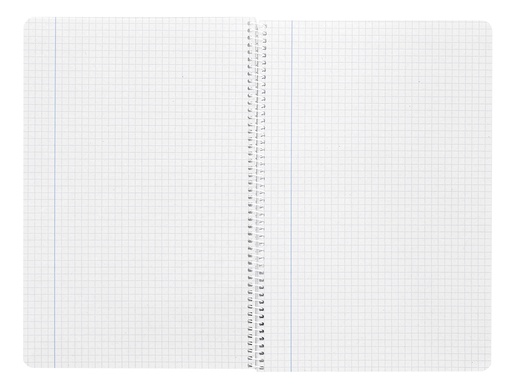 [2038281] LIDERPAPEL - CUADERNO ESPIRAL FOLIO INSPIRE TAPA DURA 80H 60 GR CUADRO 4MM CON MARGEN COLORES SURTIDOS (Ref.BF39)