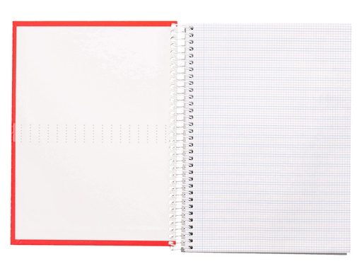 [2033068] LIDERPAPEL - CUADERNO ESPIRAL CUARTO MULTILIDER TAPA FORRADA 80H 80 GR MILIMETRADO 2MM CON MARGEN COLORES SURTIDOS (Ref.BC41)