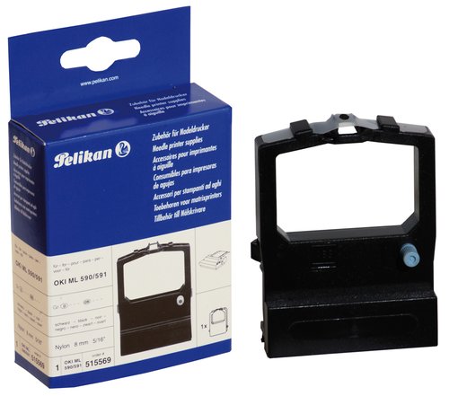PELIKAN - CINTAS MAQUINA OKI ML590/591 NYLON NEGRO (Ref.515569)
