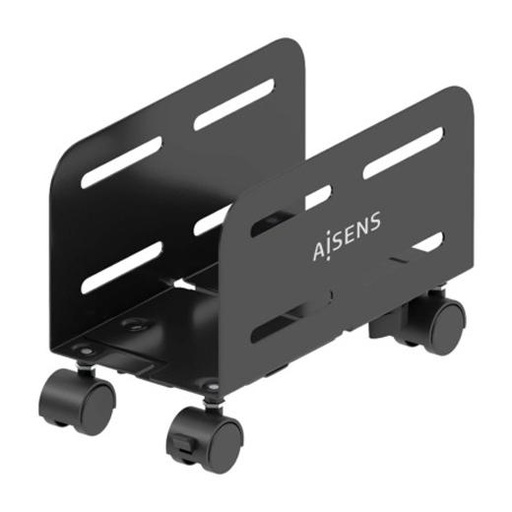 [MPC06-207] AISENS - SOPORTE CON RUEDAS METALICO AJUSTABLE PARA CPU NEGRO (Ref.MPC06-207)