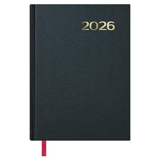 [11399-2026] DOHE - AGENDA ANUAL SÍNTEX 14x20CM DÍA PÁGINA NEGRO 2026