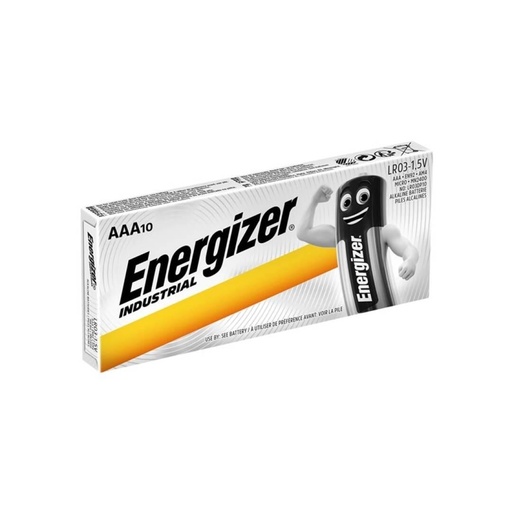 [ENEINDLR3C10] ENERGIZER - PACK 10 PILAS LR03 - AAA - 1.5V INDUSTRIAL (Ref.ENEINDLR3C10)