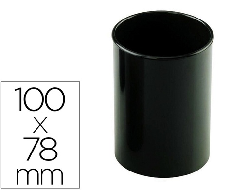 [205R2] FAIBO - CUBILETE PORTALÁPICES PLÁSTICO RECICLADO OPACO NEGRO (Ref.205R2)